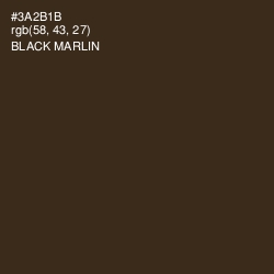 #3A2B1B - Black Marlin Color Image